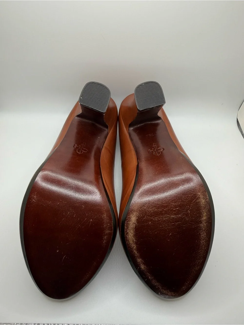 Cole Haan Tonya Cap Toe Pump II Brown Leather Heels 7.5